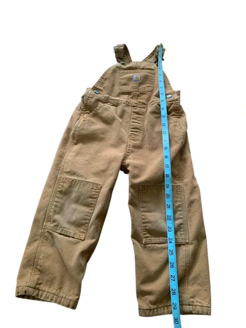 Vintage Carhartt Duck Double Knee Lined Bib Overalls – Toddler Size 3T - Picture 4 of 9